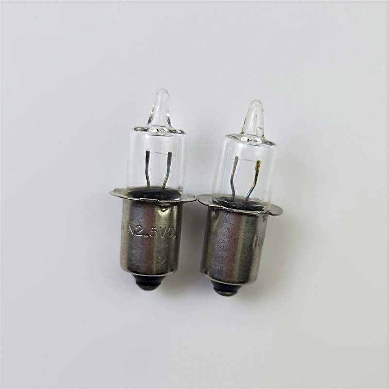 Tip Meet an emergency bulb 2.5V0.5A2.8V0.85A Opening Rounded edges Jack Halogen bulbs