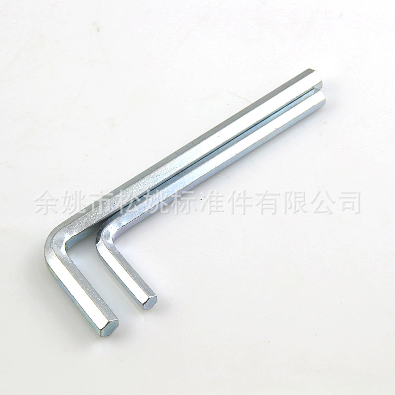 Завод прямой Стандартный оцинкованный белый шестигранный ключ на противоположной стороне 2 2,5 3 4 5 6 мм