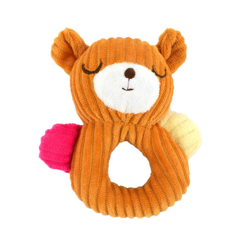 Pet dog cartoon educational interactive toy, tooth-resistant plush, sound-making dog puppet, teeth cleaning and deodorizing toy