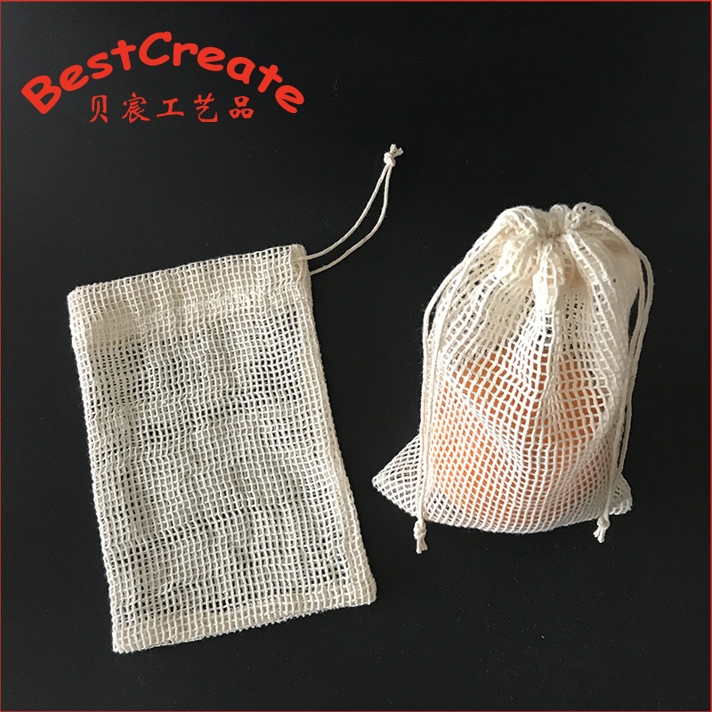 eco friendly shopping bag Fruit and vegetable cotton net bag