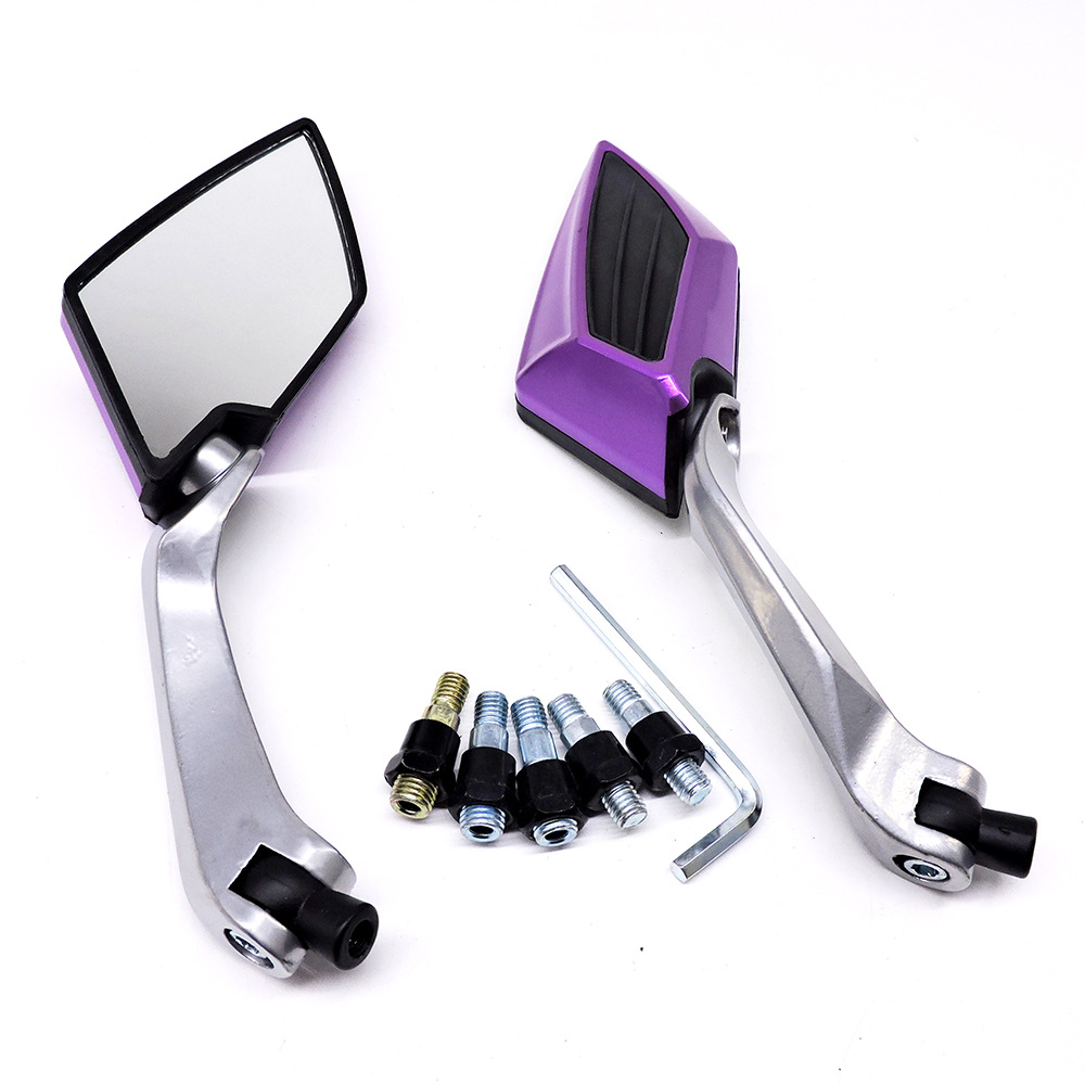 Motorcycle Modified Rearview Mirror, Scooter, Street Car, Moped Rearview Mirror, Reversing Mirror, Rearview Mirror, Diamond-Shaped Reflector