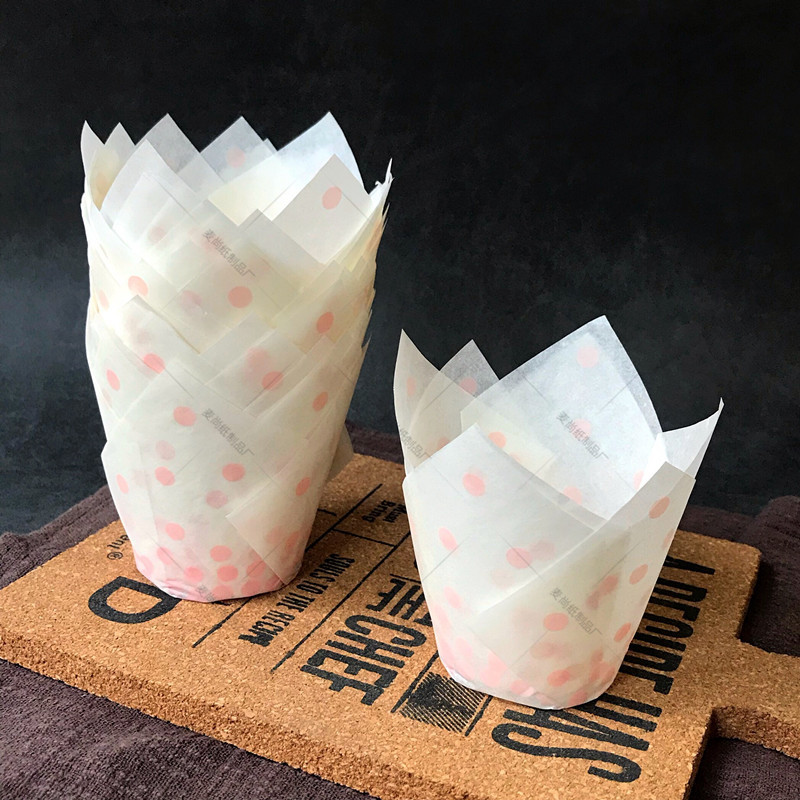 Grado alimenticio europeo resistente a altas temperaturas medio Cupcake fondo blanco carta de oro para hornear pastel titular papel venta al por mayor