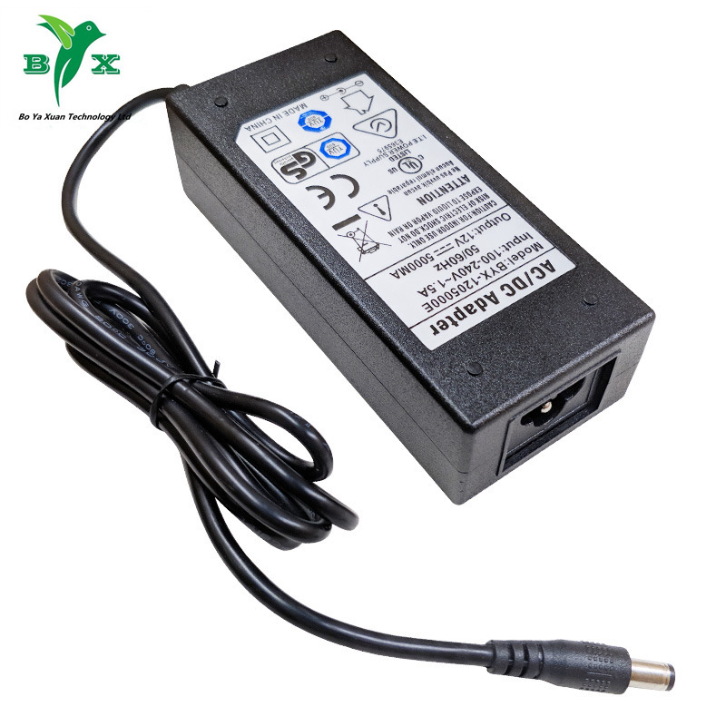 ROHS environmental protection CE 12V5A 60W electronic refrigerator EU European standard switching power adapter ROHS environmental protection CE 12V5A 60W electronic refrigerator EU European standard switching power adapter