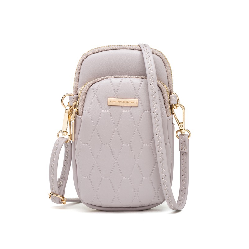 Handy Tasche Neue Mehrzweck-ohr Stöpsel Handy Tasche Koreanische Version Diamant Reiß Verschluss Kleine Quadratische Tasche Messenger Damen Schulter Kleine Tasche display picture 7