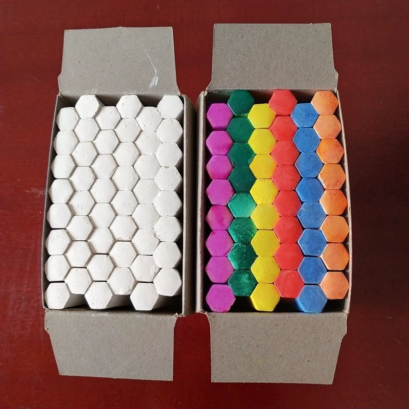 Пять-Цвет цвет пыли обучение Мел гексагональной смешанного обучения доска живопись класс учитель детей мел