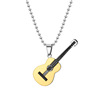 Music guitar, pendant for beloved, fashionable necklace, European style, Birthday gift, factory direct supply