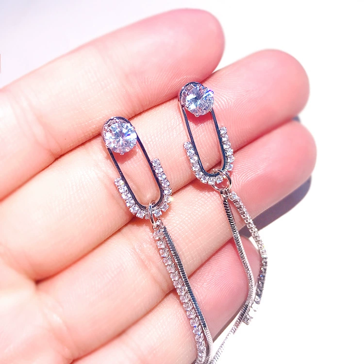 Длинные брендовые серьги с кисточками,silver 925 образец, цветочный, интернет-знаменитость