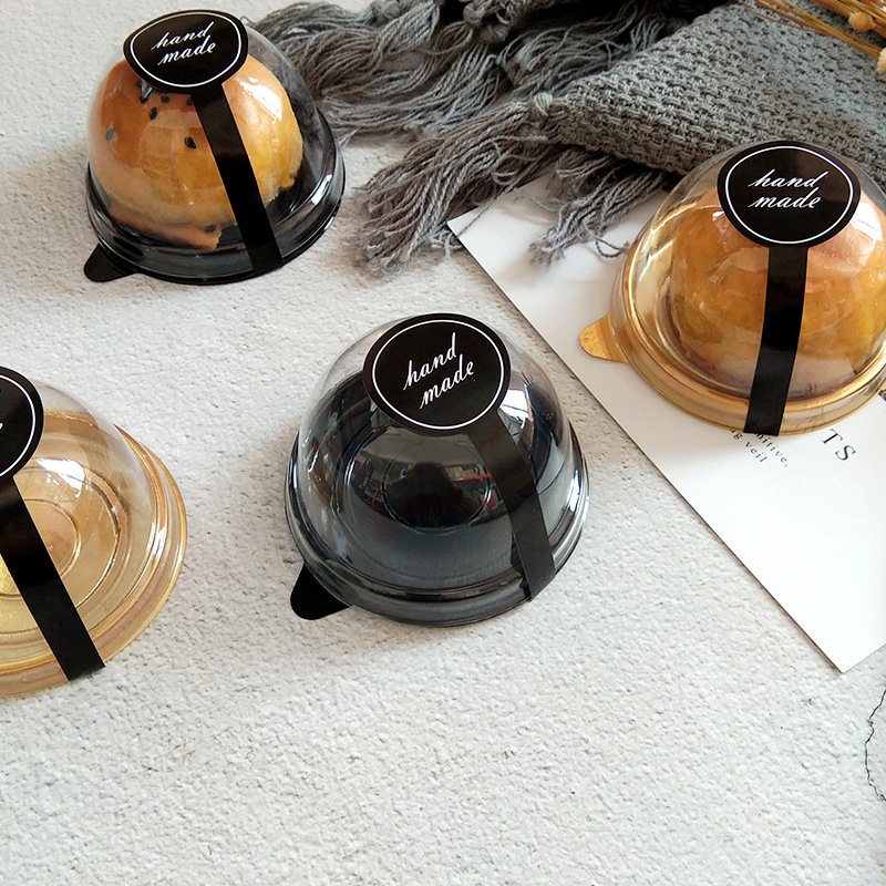 2023 factory direct sale round Mid-Autumn Mooncake vacuum forming box egg yolk cream puff tray mooncake tray inner tray snow fairy cake packaging