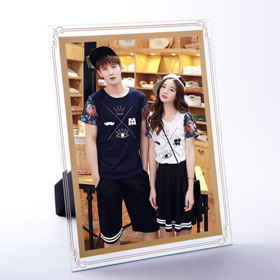 originality Crystal glass Photo frame Frame Frame A4 Honor Certificate of award Wedding Photography Gallery certificate Anyway