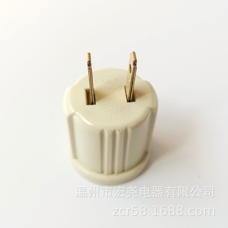 专业出口 二极电源插头转灯头 E27 插头转换灯头 胶木 耐高温