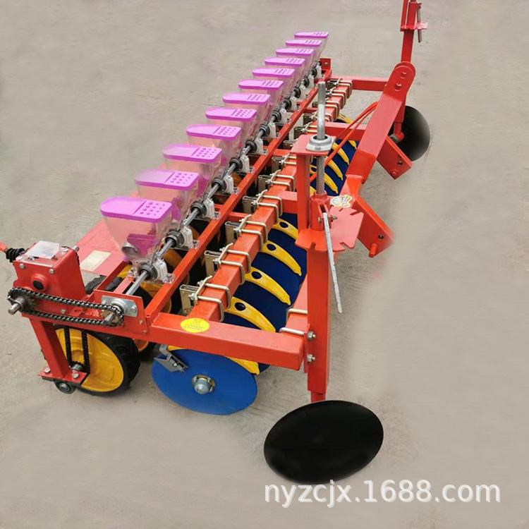绿豆精播机蔬菜播种机小颗粒种子点播机四轮拖拉机牵引现货