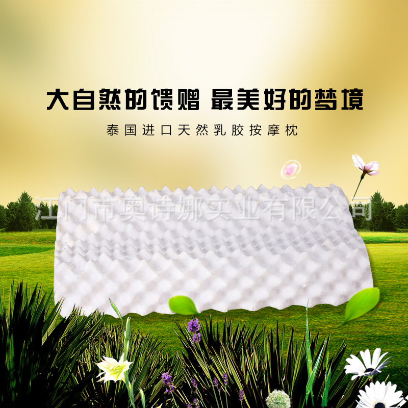 琅琊乳胶枕单人枕头泰国乳胶含量97%天然