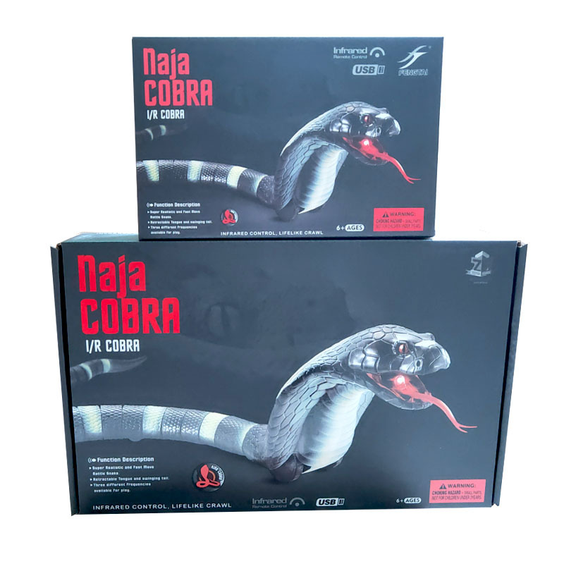 Funny toy remote control Cobra simulation animal True experience glasses Loafing Model toy