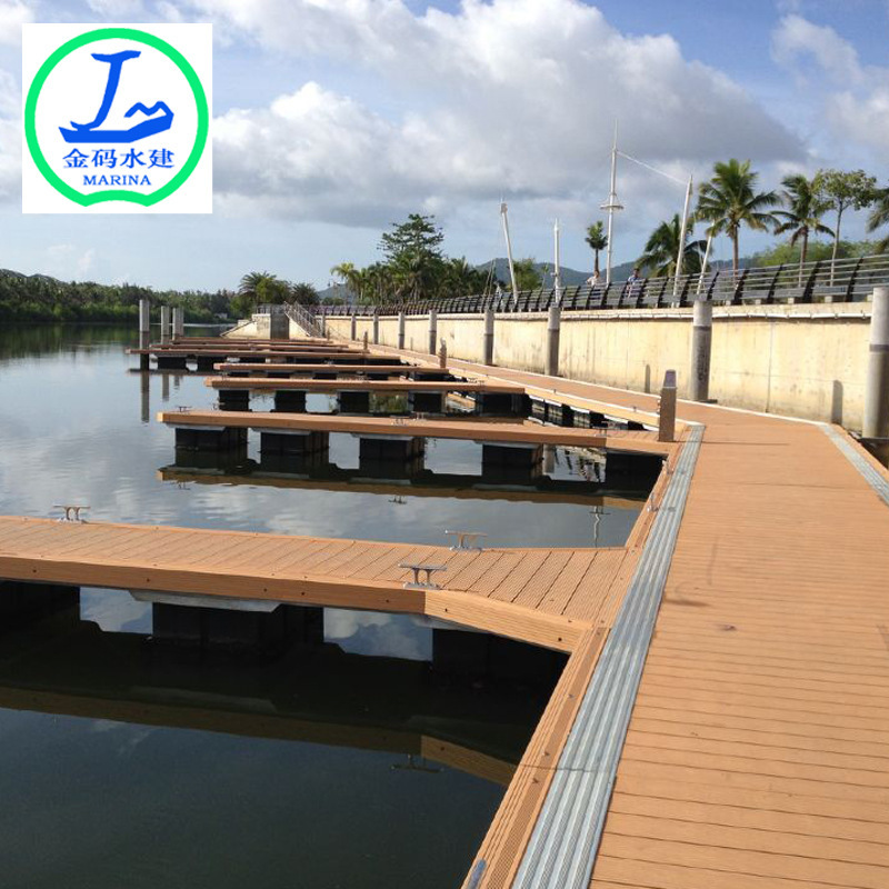 Guangdong Factory Floating Box Assembled Yacht Dock Plastic Wood Mobile Floating Bridge Water Floating Bridge Water Plank Road Engineering
