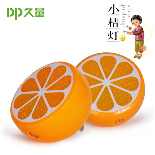 Jiuliang LED night light 405 plug-in light-controlled sensor lamp creative home baby feeding lamp gift printing LOGO