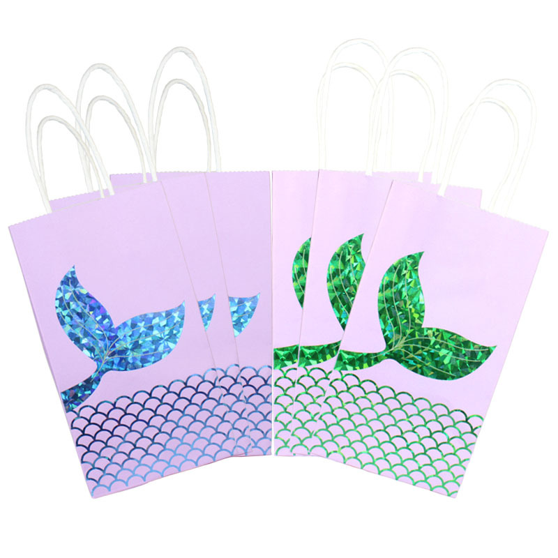 Mermaid Paper Party Gift Bags 1 Piece display picture 7