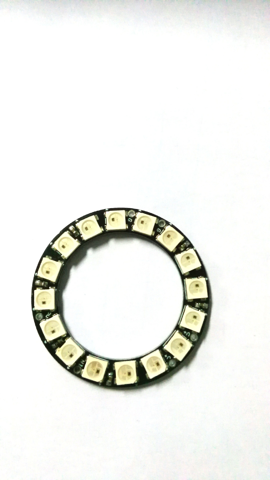 16位 WS2812 5050 RGB LED 内置全彩驱动彩灯 圆形开发板