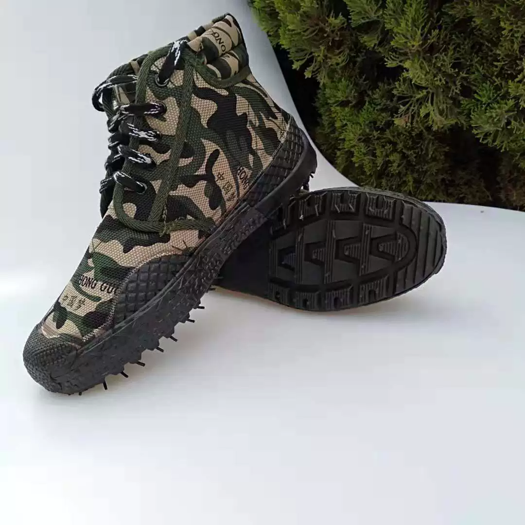 Продажи джунглей с высоким верхом тренировочная обувь резиновая подошва Рабочая обувь с высоким верхом джунгли резиновая обувь поддерживает поколение волос