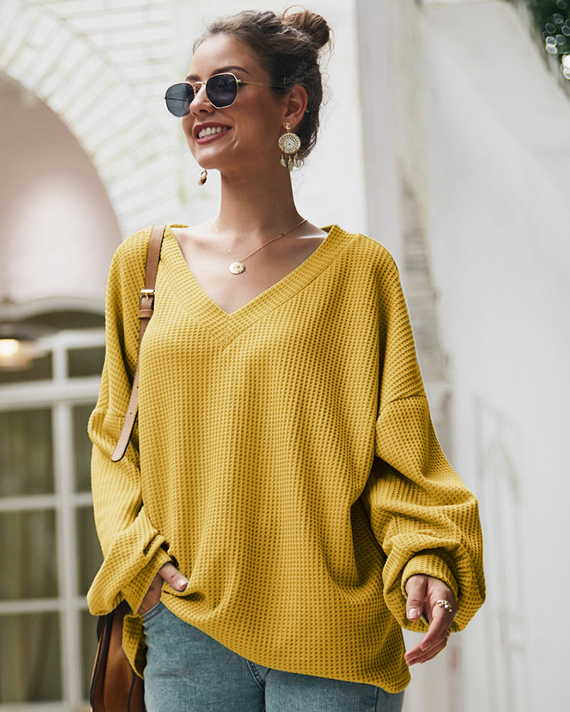 women's new V-neck sexy sweater NSKA8512
