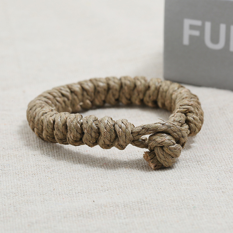 Hand-woven vintage hemp rope bracelet simple casual bracelet jewelry
