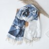 Autumn and winter new pattern lady tassels scarf Korean Edition thickening Cashmere Dyed Geometry Jacquard weave Shawl Manufactor Direct selling