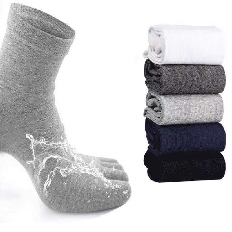 Men's five-finger socks boys cotton socks four seasons sport socks to join the cotton toe cotton socks foreign trade four seasons deodorant socks