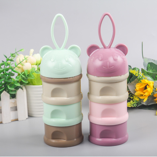 Milk powder compartment portable milk powder storage box infant milk powder box repackaged large capacity storage tank