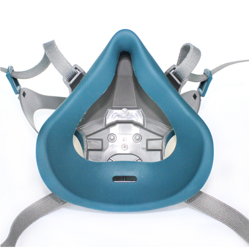 3M6502QL máscara de polvo rápida hebilla versión de silicona media superficie cabeza montada Anti-Virus máscara medio