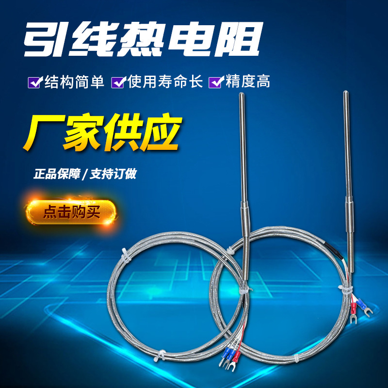 生产厂家 引线热电阻 引线式贴片热电阻热电偶耐支持螺纹定制