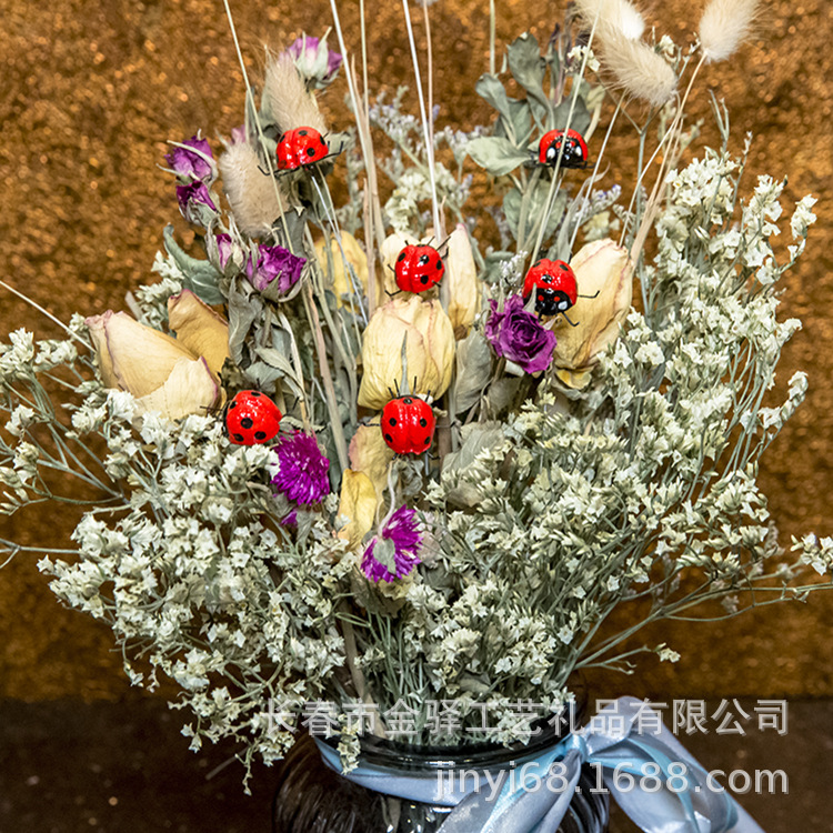 Insect Ladybug simulation insect Household festival Jewelry Christmas Decoration crafts Coccinella