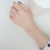 Fashionable wavy ring, glossy one size jewelry, accessory, Korean style, simple and elegant design, wholesale