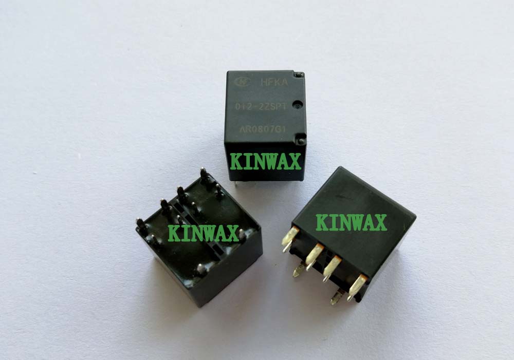 HFKA-012-2ZSPT汽车继电器两组转换10脚 双继电器25A16VDC