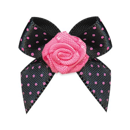 Yao Ming DIY accesorios de ropa interior accesorios para el cabello ropa interior caja de regalo decoración de flores rosa 3 puntos cinta arco