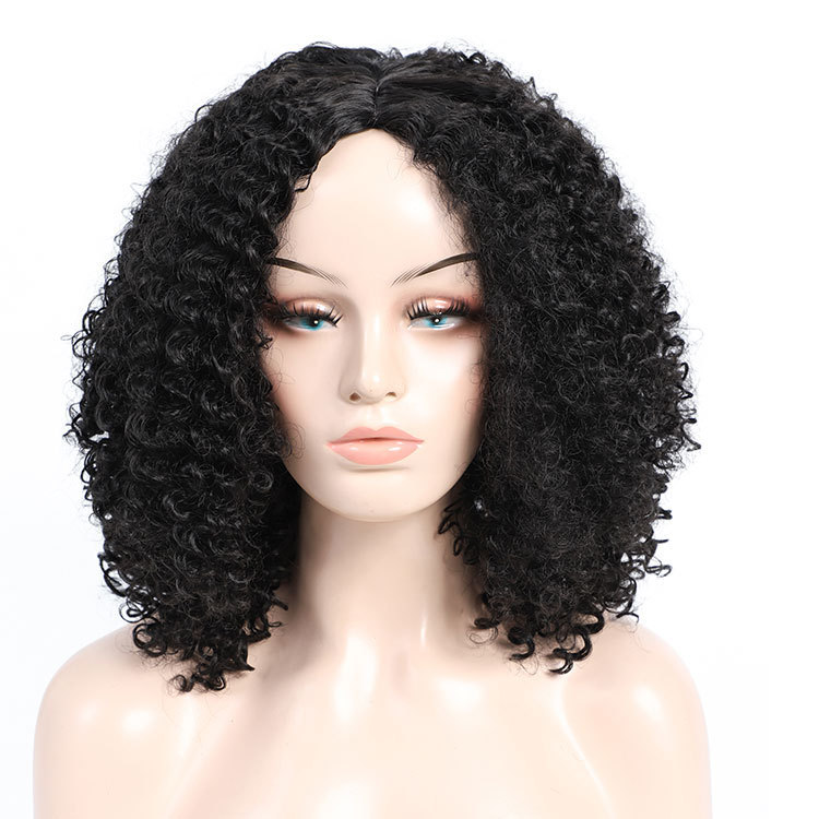 Curly Hair Wigs Customized OE wig with fluffy scalp and small curly hair in Africa