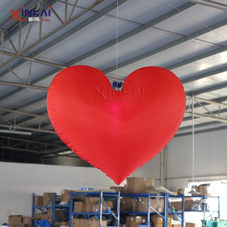 充气LED灯光爱心气模婚礼酒吧情人节心形灯饰悬挂灯光爱心装饰