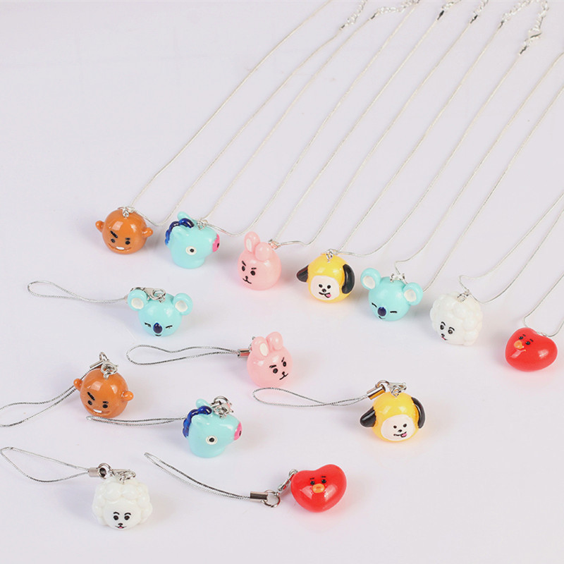 Bulletproof Cadet Group Mobile Phone Pendant Necklace Stereo Doll Surrounding