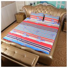 1.5米三件套芦荟棉斜纹床单被套四件套地摊货源外贸床单床笠床罩