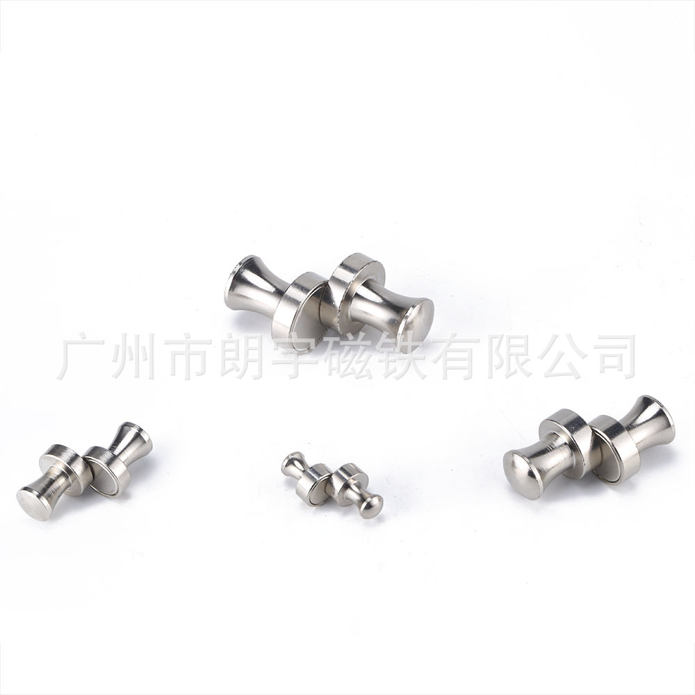 工业磁图钉D25*30MM超大号金属白板磁钉 冰箱强力镍色磁钉磁吸扣