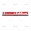 Suitable for Audi modified limited edition Limited Edition metal car logo rear box stickers