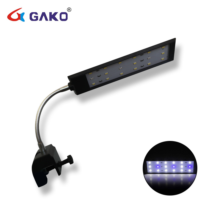 鱼缸灯 水族箱照明灯 迷你高亮小夹灯 冠科厂家直销 LED水草灯