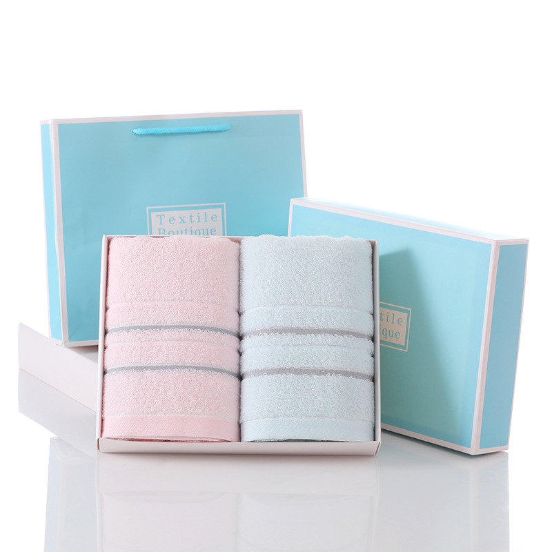 Soft absorbent gift towel gift box set c...