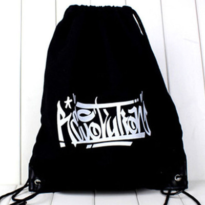 厂家定制全棉帆布束口袋 纯棉抽绳袋 拉绳全棉袋定制logo批发|ms