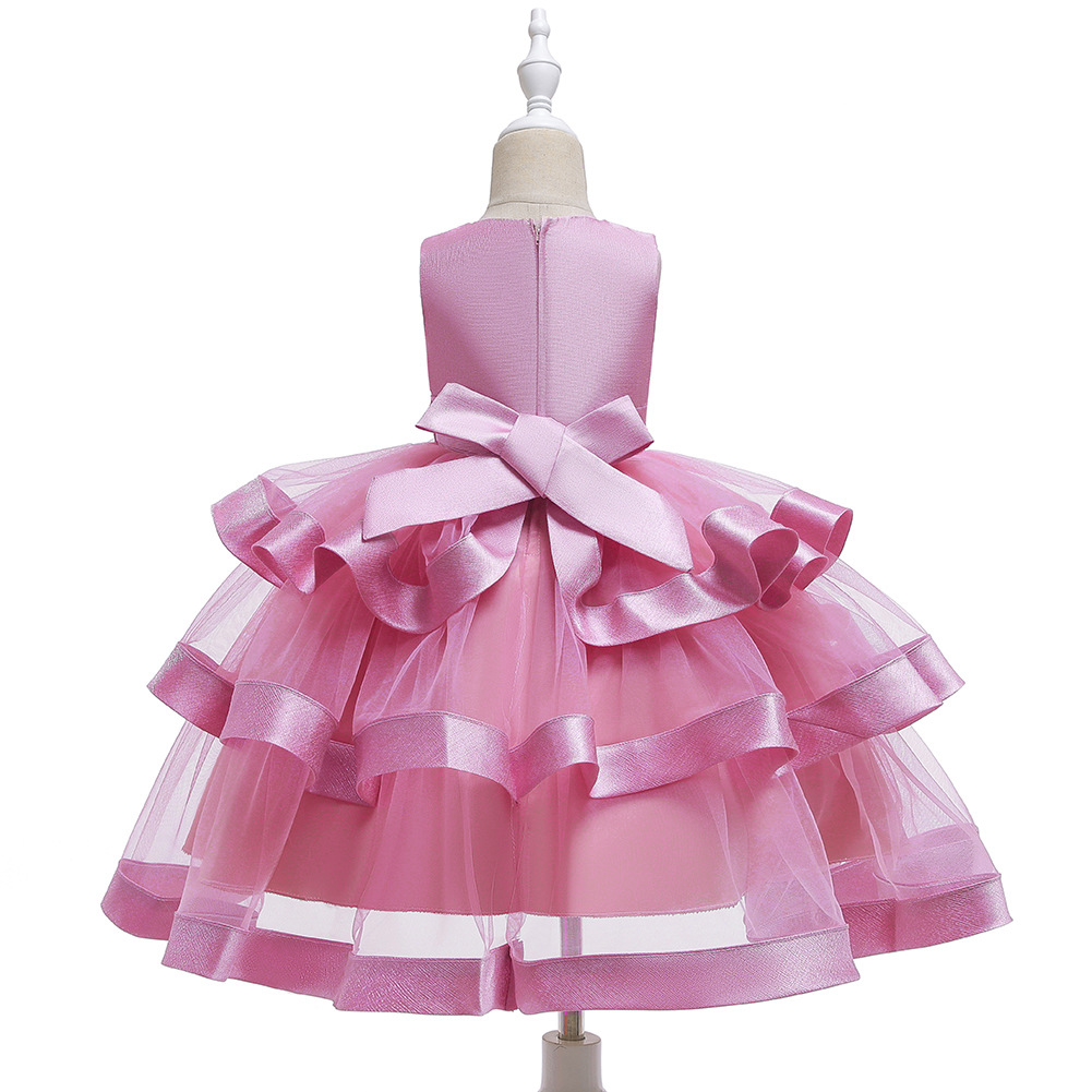 Croix-frontière Chaude Européen Et Américain Robe De Pettiskirt Enfants Filles Princesse Robe Automne Enfants Robe display picture 11