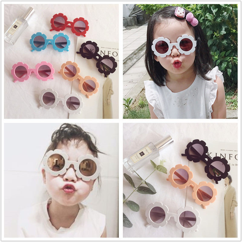 1380 flower cute children's sunglasses d...