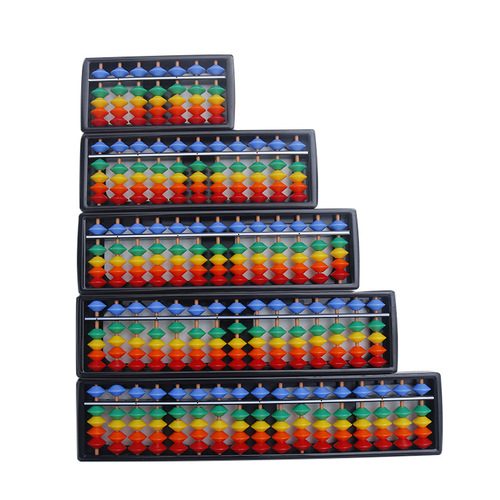 New Elementary Student Abacus 7-Position 11-Position 13-Position 15-Position 17-Position Solid Wood Math Abacus