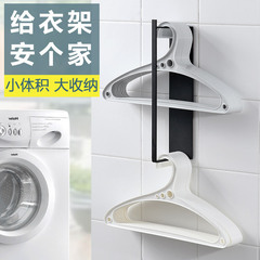 Clothes rack storage wall-mounted balcony punch-free multi-functional magic folding organizer bracket for home drying the same style