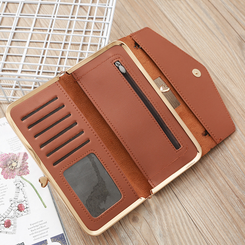 Korean Hollow Flower Long Clutch Bag Wholesale display picture 18