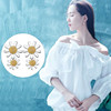 Universal fresh earrings solar-powered, accessory, Korean style, wholesale