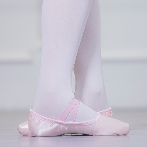 Satin silk ballet shoes cat claw form athletic shoes Ballet gymnastics practice modern dance shoes for women girls soft bottom yoga adults