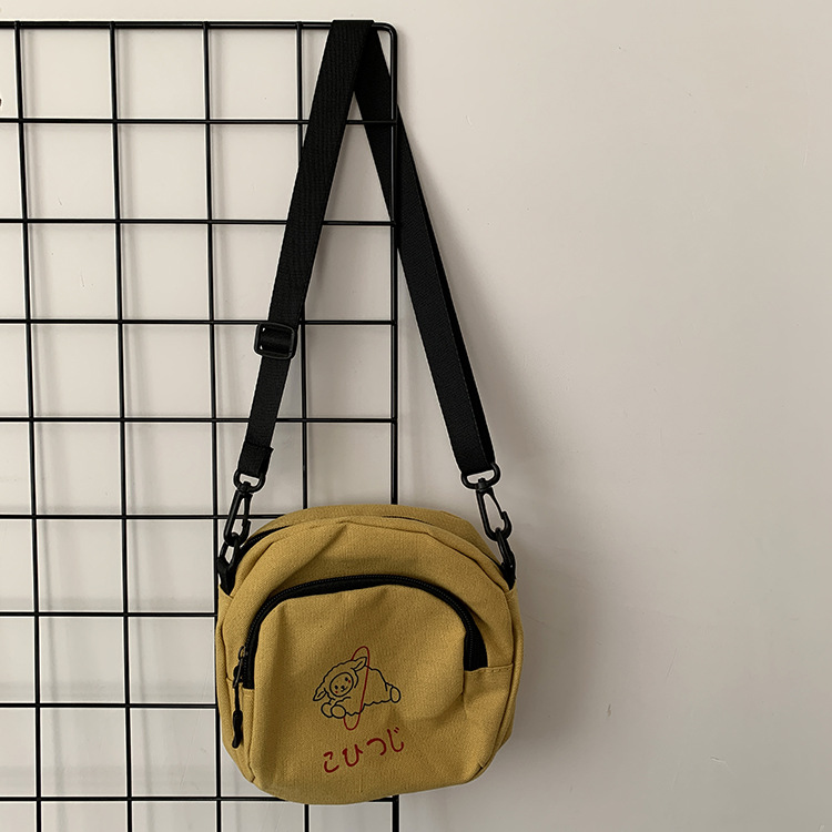Bolso de lona mujer crossbody estudiante coreano lindo chica suave Harajuku ulzzang anime japonés nuevo bolso de tela femenino